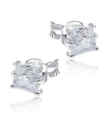 Beautiful Designed With CZ Stone Silver Ear Stud STS-5505